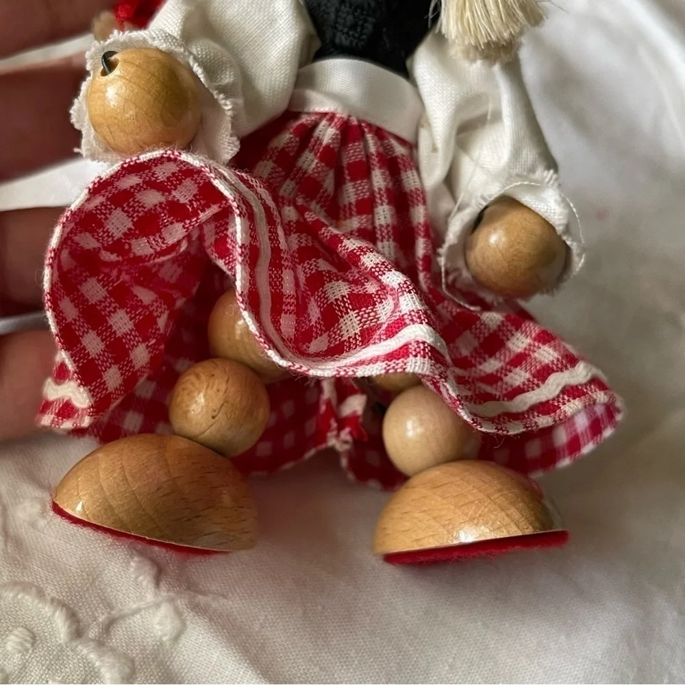 Resi Prosel West Germany Mini Dolls Girl Boy Handcrafted Christmas Wooden